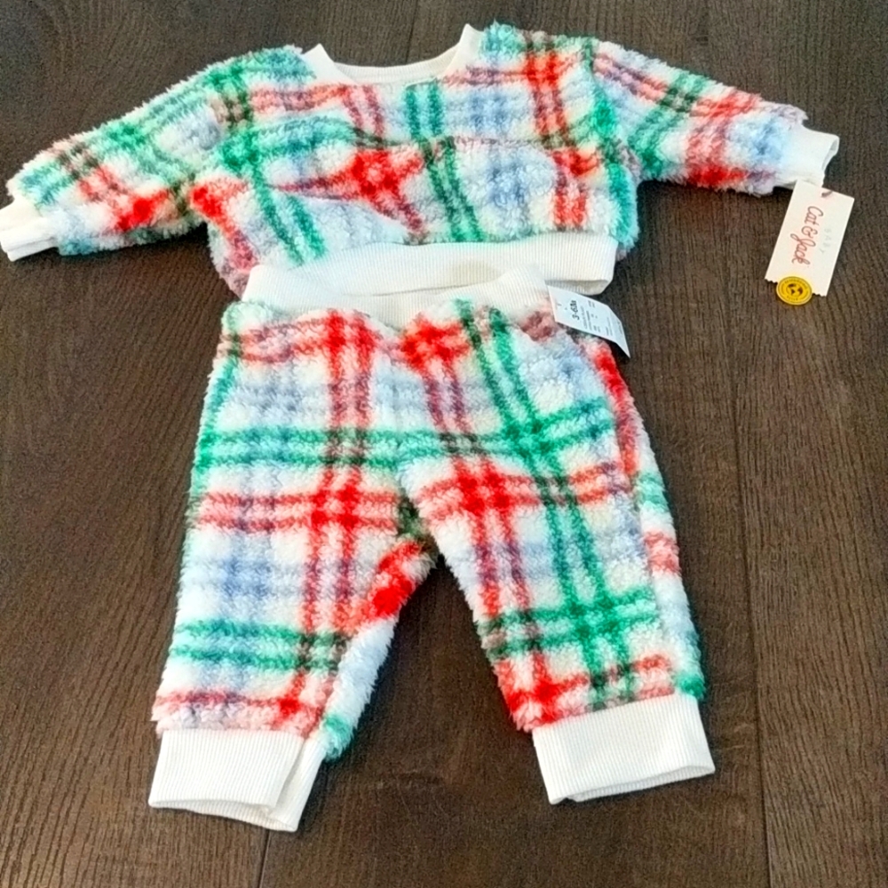 Cat & Jack Holiday Christmas Outfit 3-6 Months New